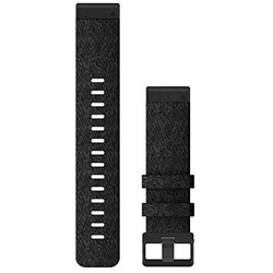 QuickFit 22-Uhrenarmbänder Schwarzmeliertes Nylon