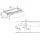 Keuco Edition 11 Waschtischunterbau 31265, 1 Frontauszug, Waschtischposition links, 1400x350x535mm, 31265210000 140 x 35 x 53,5 cm, Lack Hochglanz