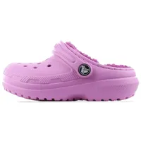 Crocs Unisex-Kinder Classic Lined Clog, Taffy Pink, 10 Toddler - 27/28 EU