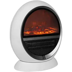 Heizlüfter Kaminfeuer Weiß 1500W