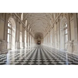 Fototapete PAPERMOON "ARCHITEKTUR-VENARIA ROYAL PALACE BAROCK BOGEN SÄULEN", bunt, B:3,00m L:2,23m, Vlies, Tapeten