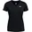 V Solid Kurzarm-T-Shirt Schwarz/Weiß L