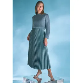 Zero Satin-Rock Midi mit Plisseefalten 34