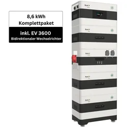 2Way Speicherturm Komplettset - 8,6 kWh Speicher + EV3600 bidirektionaler Wechselrichter - Forum Aktion