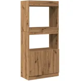 vidaXL Highboard Artisan-Eiche 63x33x140 cm Holzwerkstoff