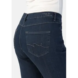Stooker WOMEN Damen Jeans Dark Blue Denim Tapered Fit Hohe Taille, Baumwollmischung, gerade, Schlank - 38W / 30L