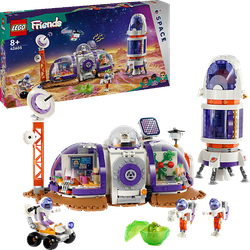 LEGO Friends 42605 Mars-Raumbasis mit Rakete Bausatz, Mehrfarbig