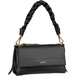 Coccinelle Boheme Grana Double 1201  in Noir/Cognac (3.8 Liter), Schultertasche