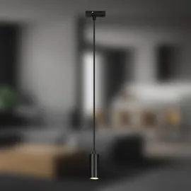 Briloner - Schienensystem Rail LED Pendelleuchte, dimmbar, kombinierbar, Zubehör, Tracklight, LED Pendellampe, Lampen, Deckenlampe, Deckenleuchte, 40x100mm (DxH), Schwarz