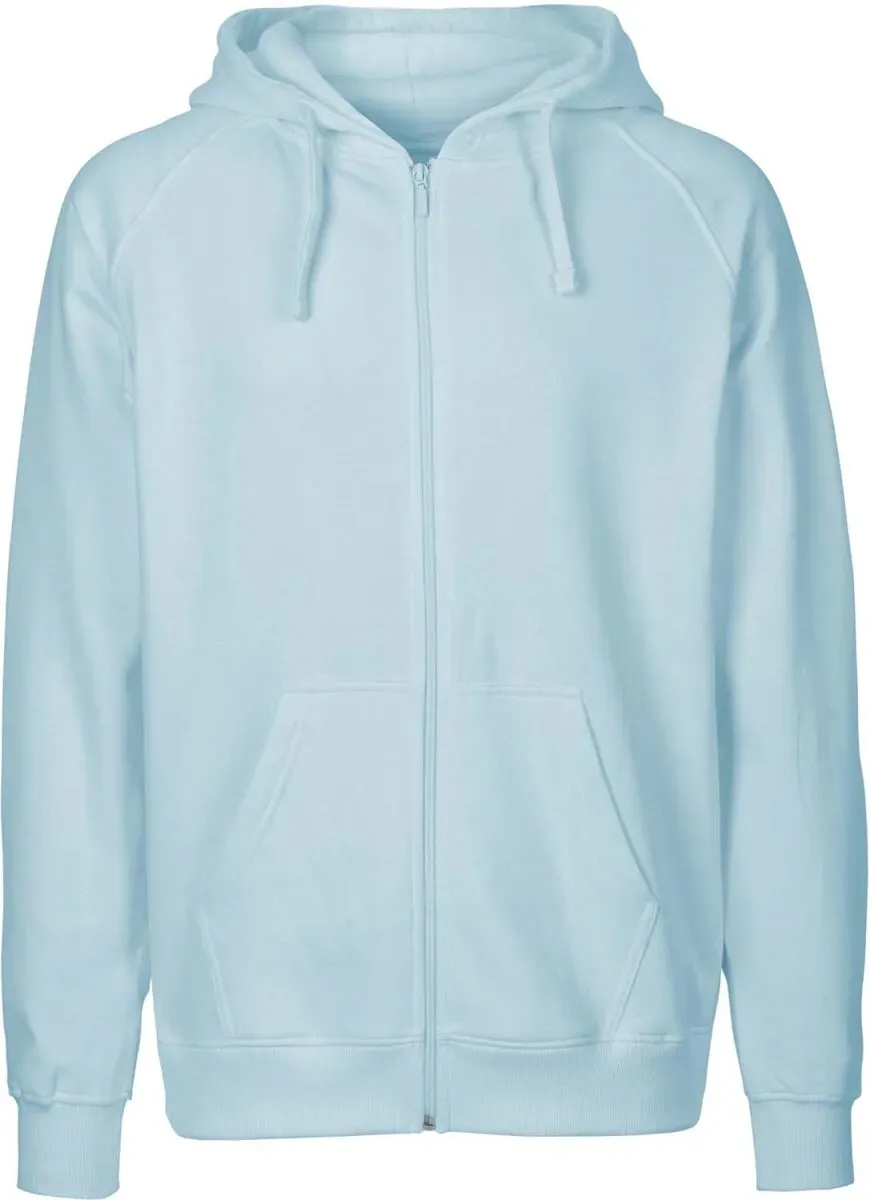 Neutral Herren Bio Kapuzen Sweatjacke O63301 light blue XL