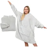 Wohndecke Deckenhoodie beheizbar, Decke mit Ärmeln, Decke zum anziehen, NorthHeat, Premium Qualität, extra flauschig, auch als Teddy Stoff