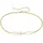 aniston jewelry & watches Fußkette Schmuck Geschenk Silber 925 Fusskettchen mit Kreuz, mit Perlmutt (synth) gelb|goldfarben