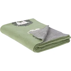 Kuscheldecke RUSAMI Baumwolle 130 x 170 cm Grün