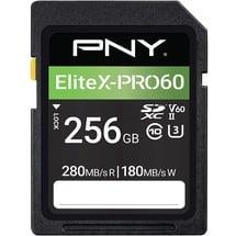 PNY EliteX-PRO 60 R280/W180 SDXC 256GB, UHS-II U3, Class 10 (P-SD256V60280EXP6-GE)