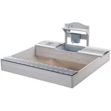 roba Sandkasten aus Holz mit integrierter Matschküche - Sandkastenzubehör