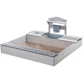 roba Sandkasten aus Holz mit integrierter Matschküche - Sandkastenzubehör