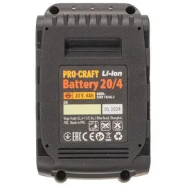PROCRAFT 20/4 Akku 20 V 4,0 Ah