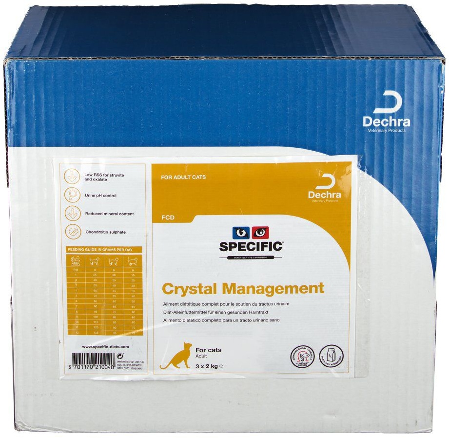 SPECIFIC® FCD Crystal Management Chat Adulte 3x2 kg pellet(s)