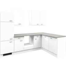 Flex-Well Winkelküche Wito L-Form 280 x 170 cm weiß