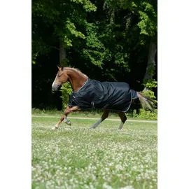 Bucas Trot Turnout Weidedecke Black/White 130