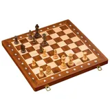 Philos 2610 - Schachkassette De Luxe, Feld 40 mm, Brettspiel aus Holz, für 2 Spieler, ab 6 Jahren