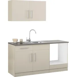 WIHO KÜCHEN Küchenzeile Cali 160 cm beige