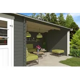 Nordic Holz Gartenhaus-Seitenwand 295 x 182,4 cm Grün