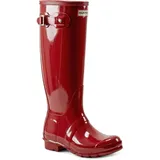 Hunter Original Gloss, Damen Kniehohe Stiefel mit dünnem Futter, Rot (Military Red), 36 EU (3 UK) - 36 EU