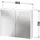 Duravit D-Code Spiegelschrank Verspiegelt,DC7106043431000 800x700x148, Basalt Matt, Steckdose FR, LED Beleuchtung