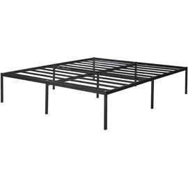 [en.casa] Metallbett Vårdö 160x200 cm Schwarz