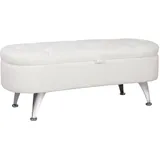 Homcom Truhenbank Weiß 114 x 47 x 46,5 cm