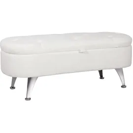 Homcom Truhenbank Weiß 114 x 47 x 46,5 cm