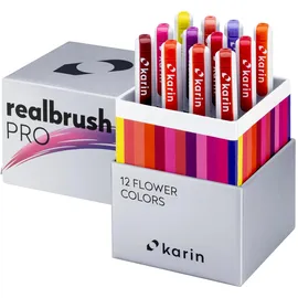 k.t. skalscy karin sj KARIN Marker Realbrush PRO Flower Colors, 12er Pinsel Set