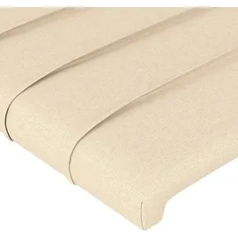 vidaXL Kopfteil Creme 100x5x78/88 cm Stoff
