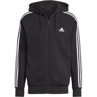 Adidas Essentials French Terry 3-Streifen Kapuzenjacke Black / White S