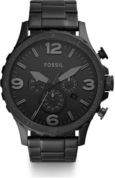 Preisvergleich Produktbild Fossil Chronograph Nate JR1401 - schwarz