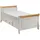 Kiefer massiv Bett 90 x 200 cm Kiefer massiv weiß