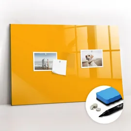 Tulup Magnettafel 60 x 40 cm Gelb/Gold