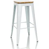 HJH Office Barhocker Vantaggio High WS 360° drehbar Weiß
