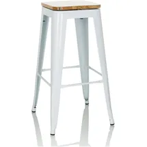 HJH Office Barhocker Vantaggio High WS 360° drehbar Weiß
