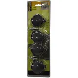 Möbelrollen 50mm 4Stück schwarz Laufrollen Stuhlrollen Lenkrollen