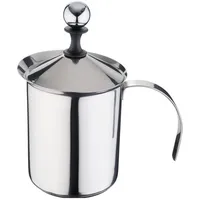 Forever Milchaufschäumer 0,8 Liter Edelstahl schwarz