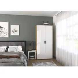 Rauch Wäscheschrank Voyager 93 x 194 x 53 cm Eiche artisan/Alpinweiß