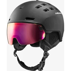 Skihelm mit Visier Erwachsene - Radar MIPS Head schwarz M