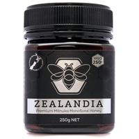 Zealandia Premium Manuka Honig MGO 250+ 250 gramm - 100% Pur aus Neuseeland - Zertifiziertem Methylglyoxal Gehalt - Monofloral Manuka Honey