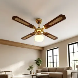 V-Tac Deckenventilator 105 cm Deckenventilator Braun