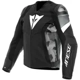 Dainese Avro 5, Lederjacke, - Schwarz/Weiß/Dunkelgrau - 58