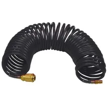 Stanley Pe-spiralschlauch, 15 Meter, 6 X 8 Mm, Ideal Für Luftdruckanwendungen, Flexibles Polyethylen, Schwarz, Perfekt Für Pneumatische Werkzeuge Und Druckluftanwendungen - Stanley