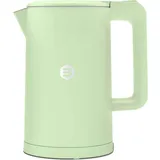 Balter Wasserkocher Edelstahl WK-4, 1,7 Liter, elektrischer Wasserkocher, Doppelwand Design, BPA frei, LED, Teekocher Kompakt, leise (Mint)