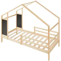 [en.casa] Kinderbett Lorenskog 90 x 200 cm Kiefer natur beige